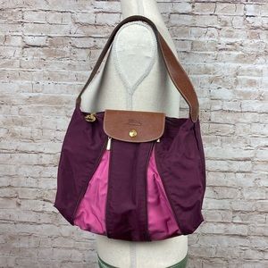 Longchamp expandable shoulder bag